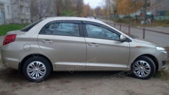 Дефлекторы окон (ветровики) Chery Bonus Sd 2011/A13 Sd 2011"EuroStandard" (Чери Бонус) Кобра Тюнинг